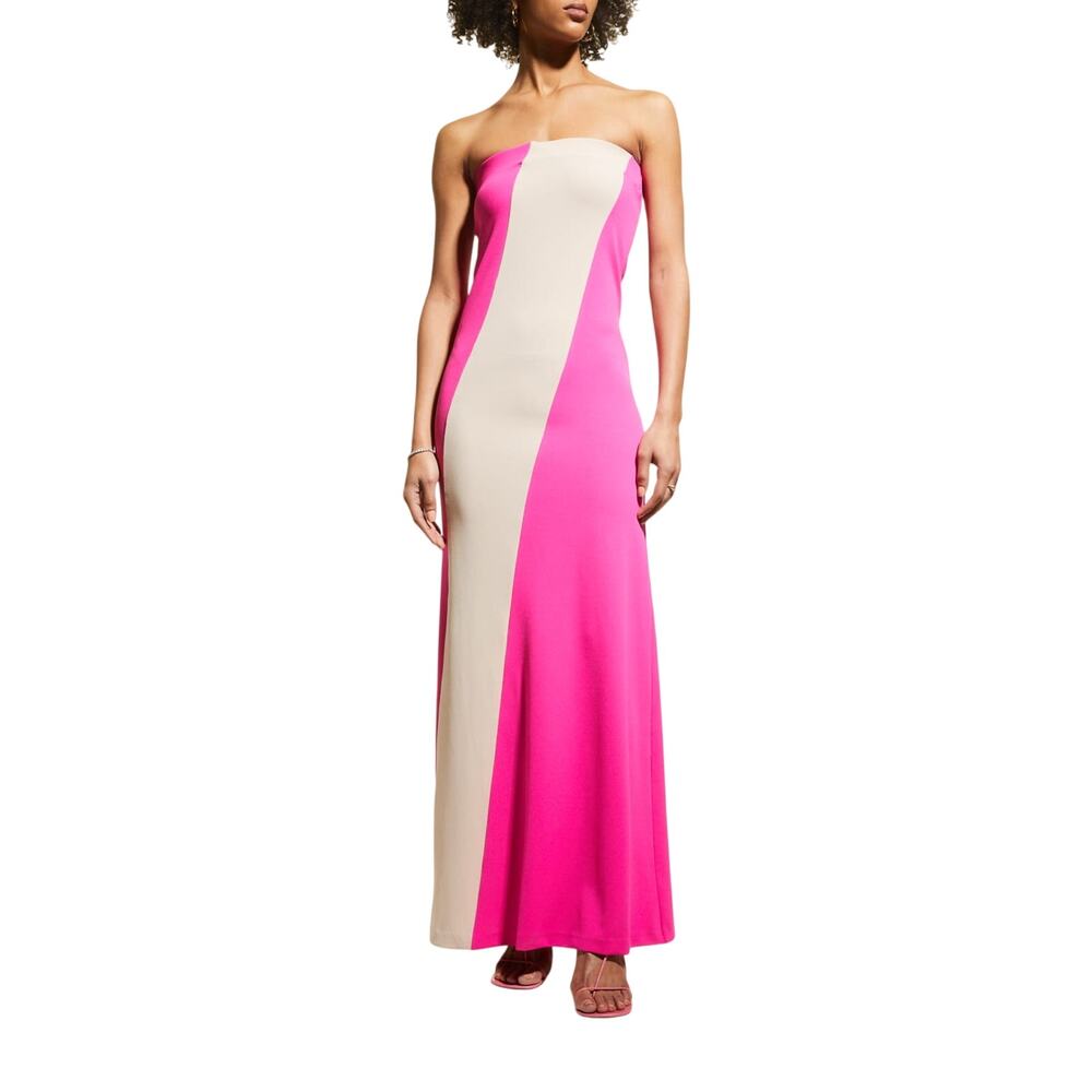 Aaizel Colorblock Magenta Diagonal Panel Dress Size 10